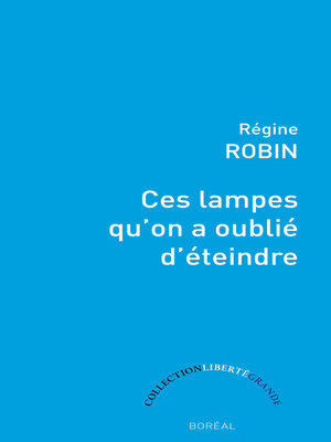 cover image of Ces lampes qu'on a oublié d'éteindre